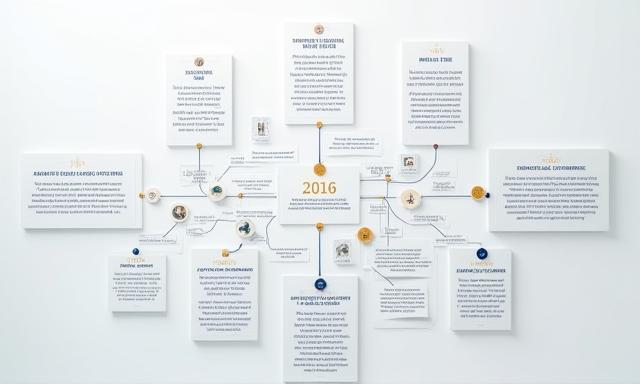 Zeitleiste der Geschichte und Mission unserer Kanzlei mit wichtigen Meilensteinen